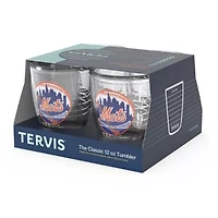 MLB New York Mets Four-Pack 12oz. Emblem Tumbler Set