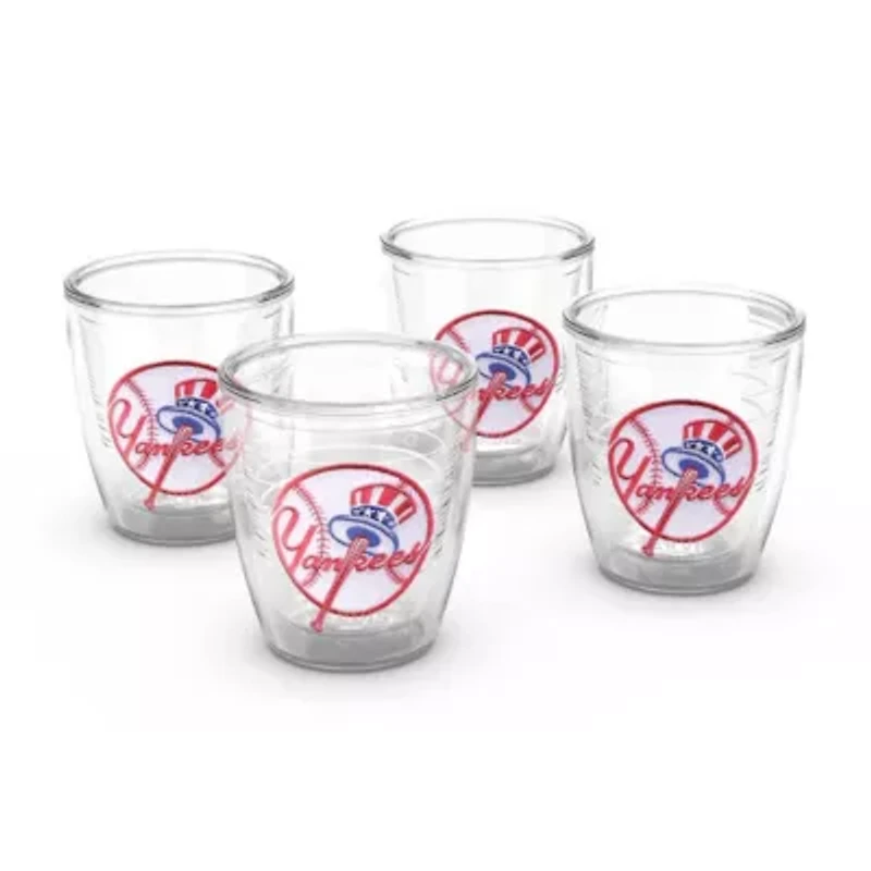MLB New York Yankees Four-Pack 12oz. Emblem Tumbler Set