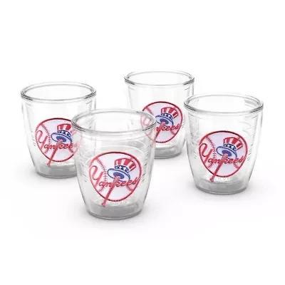 MLB New York Yankees Four-Pack 12oz. Emblem Tumbler Set