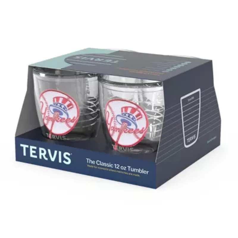 MLB New York Yankees Four-Pack 12oz. Emblem Tumbler Set