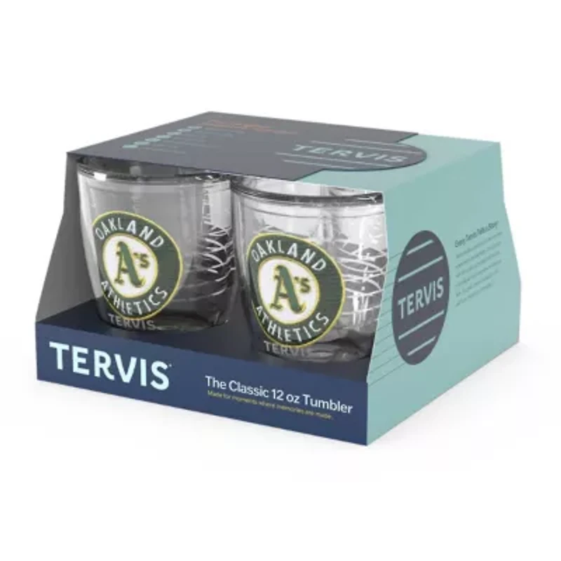 Cooperstown Teams Oakland Athletics Four-Pack 12oz. Emblem Tumbler Set