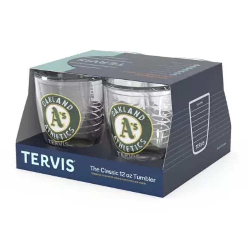 Cooperstown Teams Oakland Athletics Four-Pack 12oz. Emblem Tumbler Set
