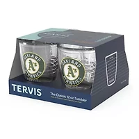 Cooperstown Teams Oakland Athletics Four-Pack 12oz. Emblem Tumbler Set