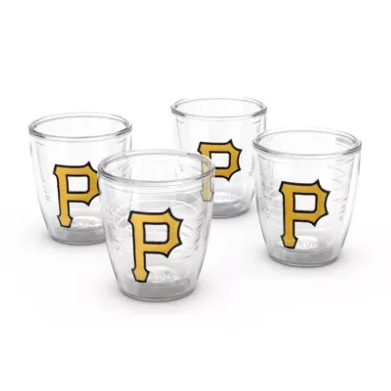MLB Pittsburgh Pirates Four-Pack 12oz. Emblem Tumbler Set