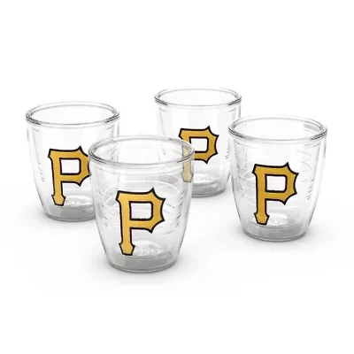 MLB Pittsburgh Pirates Four-Pack 12oz. Emblem Tumbler Set