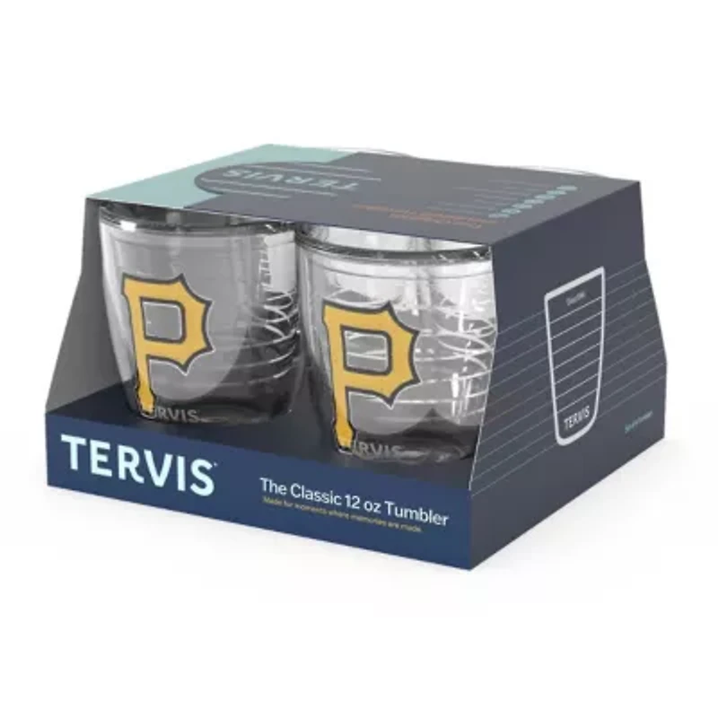 MLB Pittsburgh Pirates Four-Pack 12oz. Emblem Tumbler Set