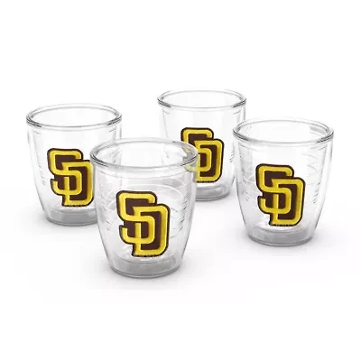 MLB San Diego Padres Four-Pack 12oz. Emblem Tumbler Set