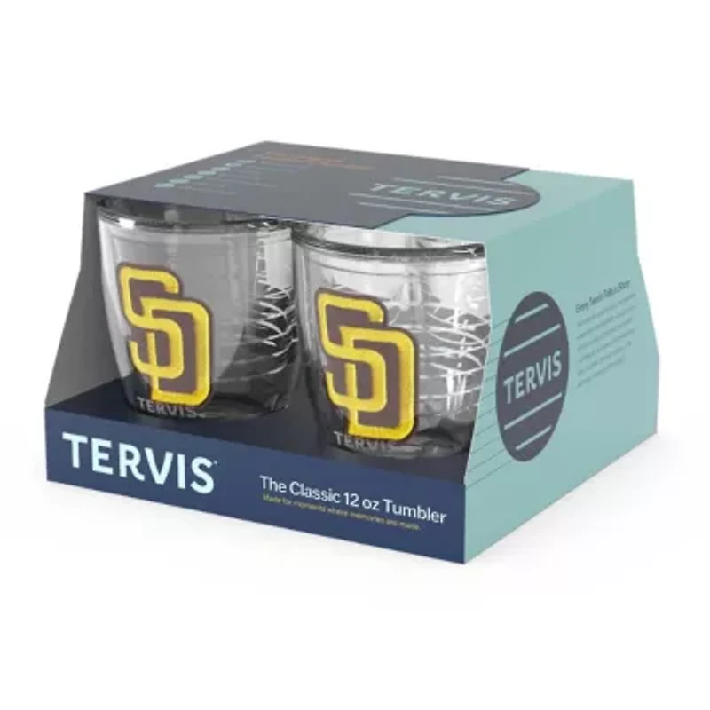 MLB San Diego Padres Four-Pack 12oz. Emblem Tumbler Set
