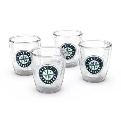 MLB Seattle Mariners Four-Pack 12oz. Emblem Tumbler Set
