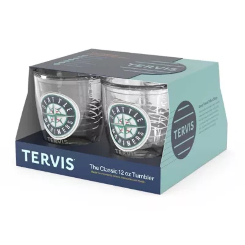 MLB Seattle Mariners Four-Pack 12oz. Emblem Tumbler Set