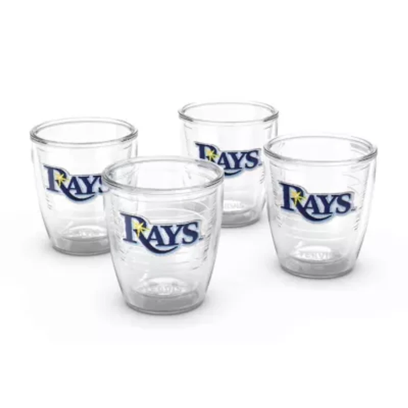 MLB Tampa Bay Rays Four-Pack 12oz. Emblem Tumbler Set