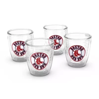 Boston Red Sox MLB Boston Sox Four-Pack 12oz. Emblem Tumbler Set