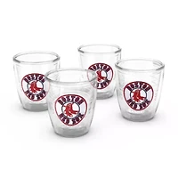 Boston Red Sox MLB Boston Sox Four-Pack 12oz. Emblem Tumbler Set