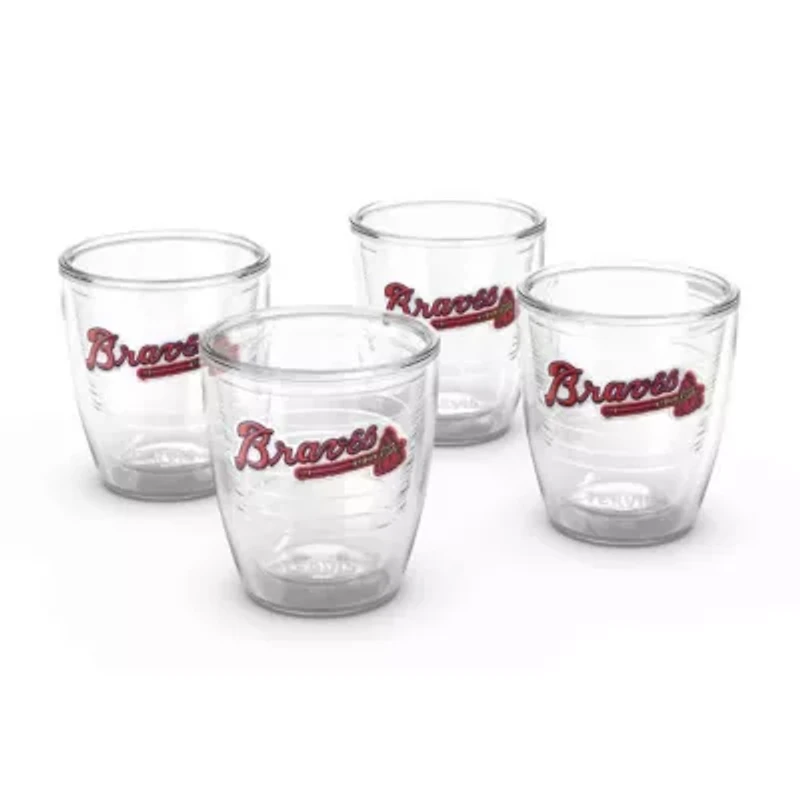 MLB Atlanta Braves Four-Pack 12oz. Emblem Tumbler Set