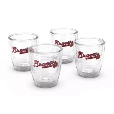 MLB Atlanta Braves Four-Pack 12oz. Emblem Tumbler Set