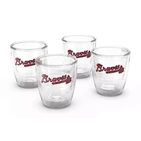 MLB Atlanta Braves Four-Pack 12oz. Emblem Tumbler Set