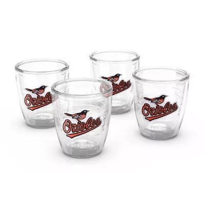 MLB Baltimore Orioles Four-Pack 12oz. Emblem Tumbler Set