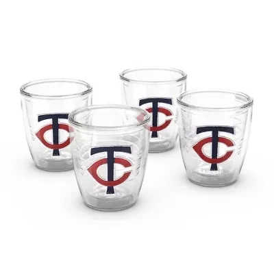 MLB Minnesota Twins Four-Pack 12oz. Emblem Tumbler Set