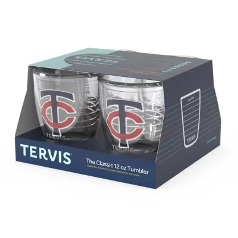 MLB Minnesota Twins Four-Pack 12oz. Emblem Tumbler Set