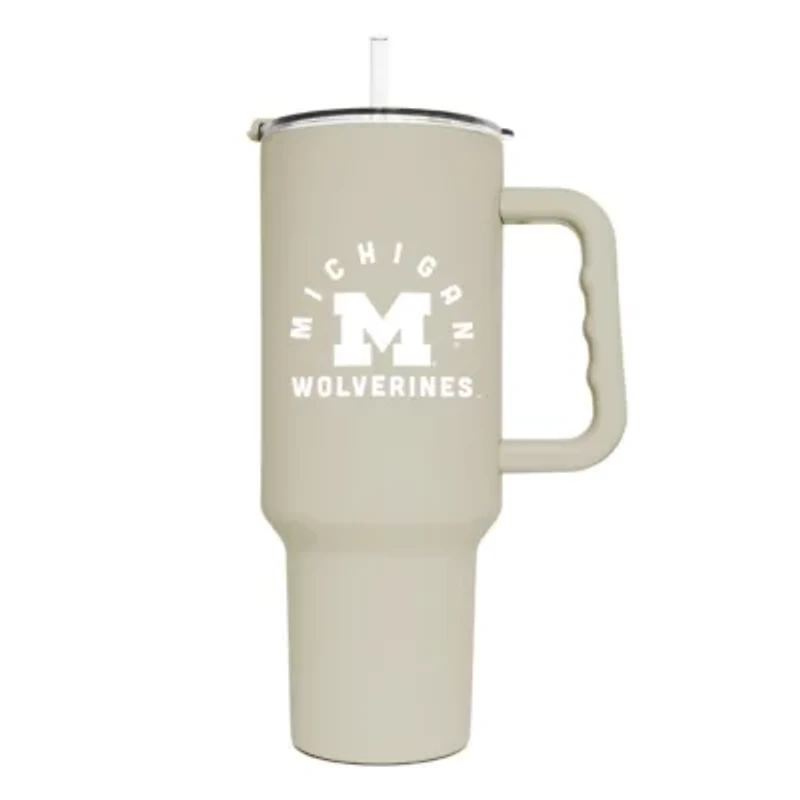 NCAA Michigan Wolverines 40oz. Sand Soft Touch Tumbler