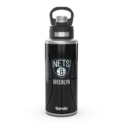 NBA Brooklyn Nets 32oz. Stainless Wide Mouth Water Bottle