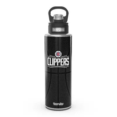 Los Angeles Clippers NBA LA Clippers 40oz. Leather Wide Mouth Water Bottle