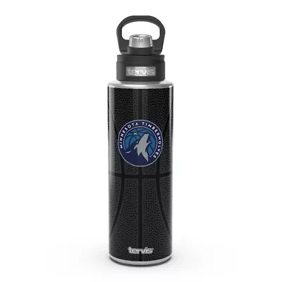 NBA Minnesota Timberwolves 40oz. Leather Wide Mouth Water Bottle
