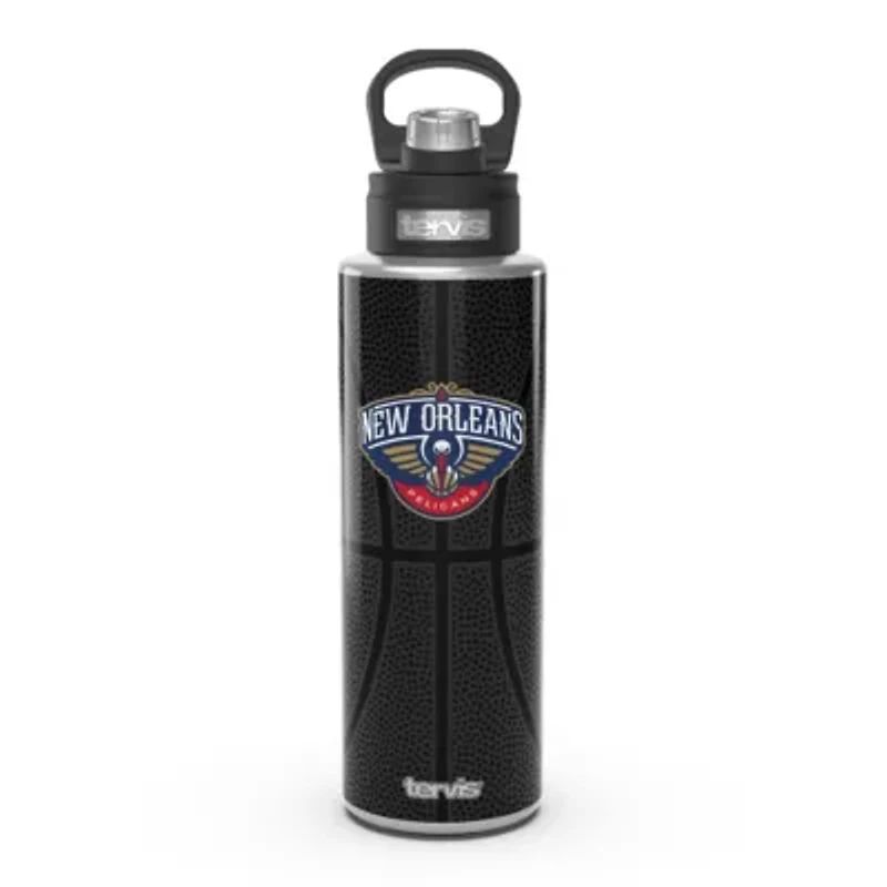 NBA New Orleans Pelicans 40oz. Leather Wide Mouth Water Bottle