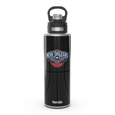NBA New Orleans Pelicans 40oz. Leather Wide Mouth Water Bottle