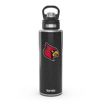 NCAA Louisville Cardinals 40oz. Carbon Fiber Wide Mouth Water Bottle