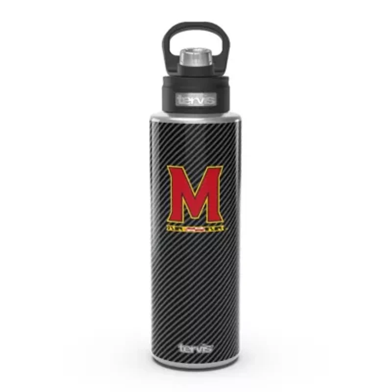 NCAA Maryland Terrapins 40oz. Carbon Fiber Wide Mouth Water Bottle