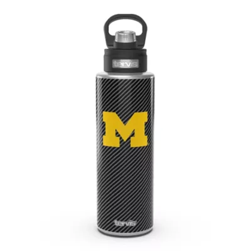 NCAA Michigan Wolverines 40oz. Carbon Fiber Wide Mouth Water Bottle