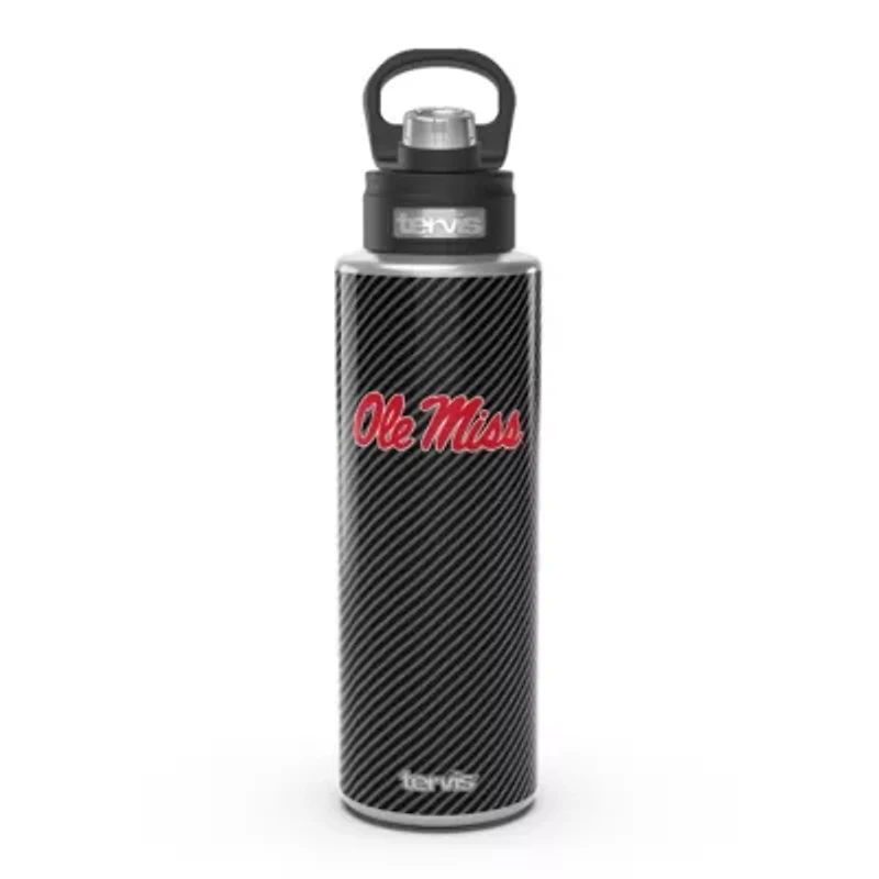 NCAA Ole Miss Rebels 40oz. Carbon Fiber Wide Mouth Water Bottle