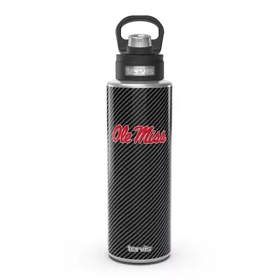 NCAA Ole Miss Rebels 40oz. Carbon Fiber Wide Mouth Water Bottle