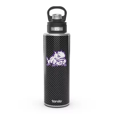 NCAA TCU Horned Frogs 40oz. Carbon Fiber Wide Mouth Water Bottle