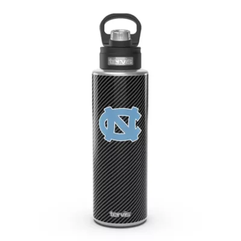 NCAA North Carolina Tar Heels 40oz. Carbon Fiber Wide Mouth Water Bottle
