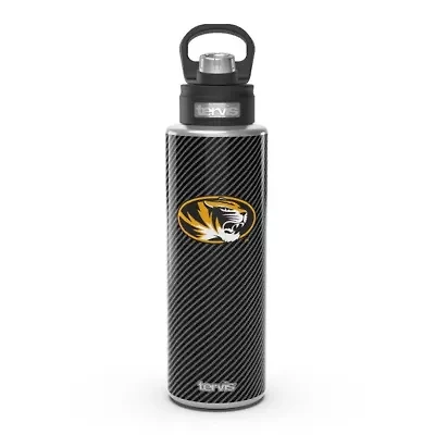 NCAA Missouri Tigers 40oz. Carbon Fiber Wide Mouth Water Bottle