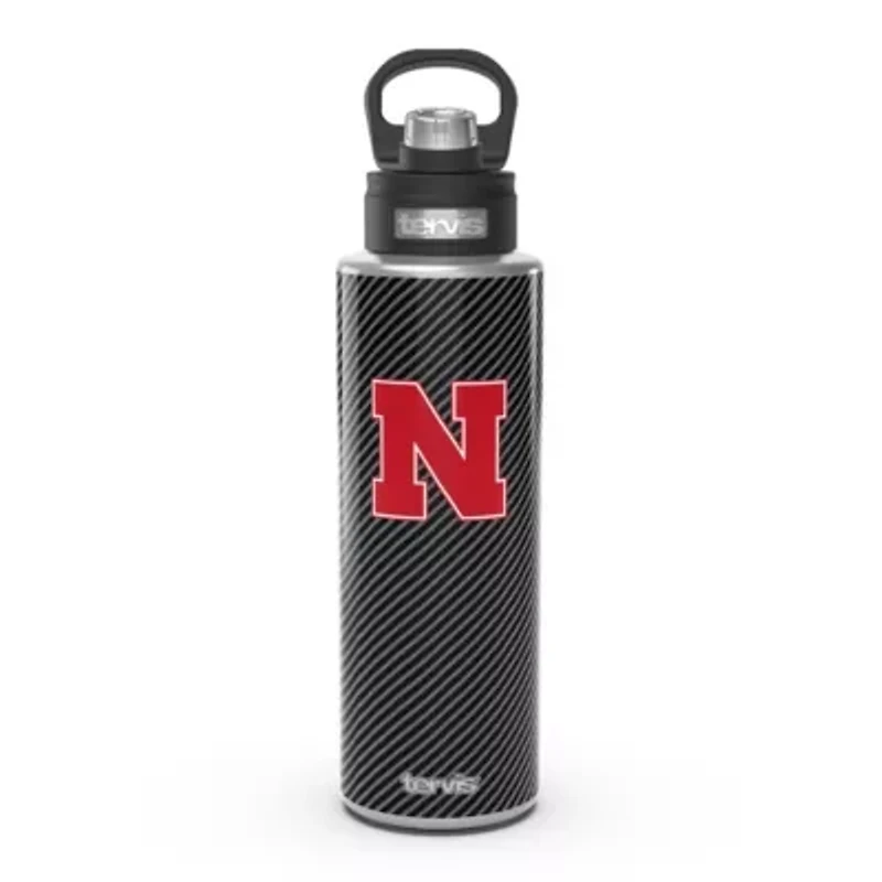NCAA Nebraska Huskers 40oz. Carbon Fiber Wide Mouth Water Bottle