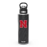 NCAA Nebraska Huskers 40oz. Carbon Fiber Wide Mouth Water Bottle