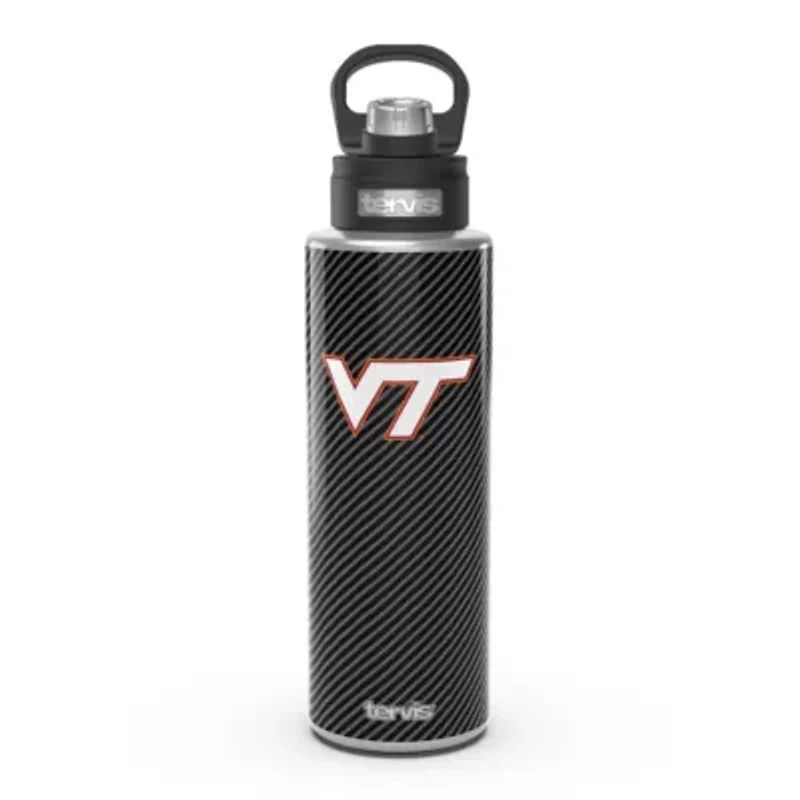 NCAA Virginia Tech Hokies 40oz. Carbon Fiber Wide Mouth Water Bottle