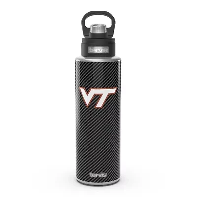 NCAA Virginia Tech Hokies 40oz. Carbon Fiber Wide Mouth Water Bottle