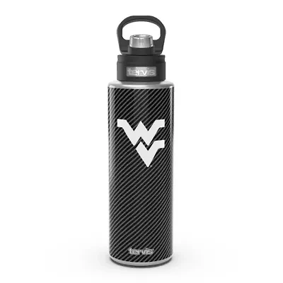 NCAA West Virginia Mountaineers 40oz. Carbon Fiber Wide Mouth Water Bottle