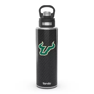 NCAA South Florida Bulls 40oz. Carbon Fiber Wide Mouth Water Bottle