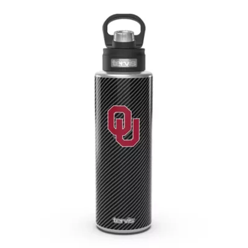 NCAA Oklahoma Sooners 40oz. Carbon Fiber Wide Mouth Water Bottle