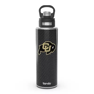 NCAA Colorado Buffaloes 40oz. Carbon Fiber Wide Mouth Water Bottle