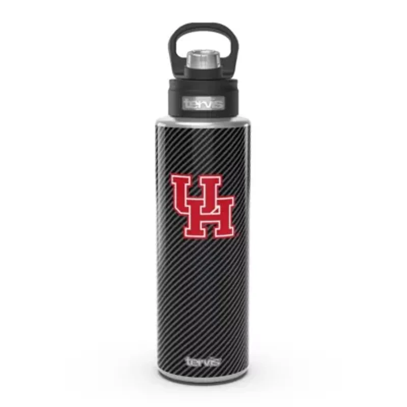 NCAA Houston Cougars 40oz. Carbon Fiber Wide Mouth Water Bottle