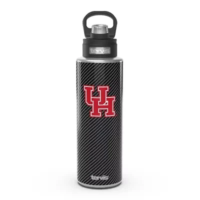 NCAA Houston Cougars 40oz. Carbon Fiber Wide Mouth Water Bottle