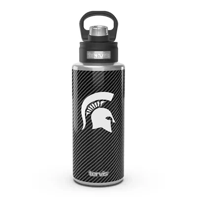 NCAA Michigan State Spartans 32oz. Carbon Fiber Wide Mouth Water Bottle