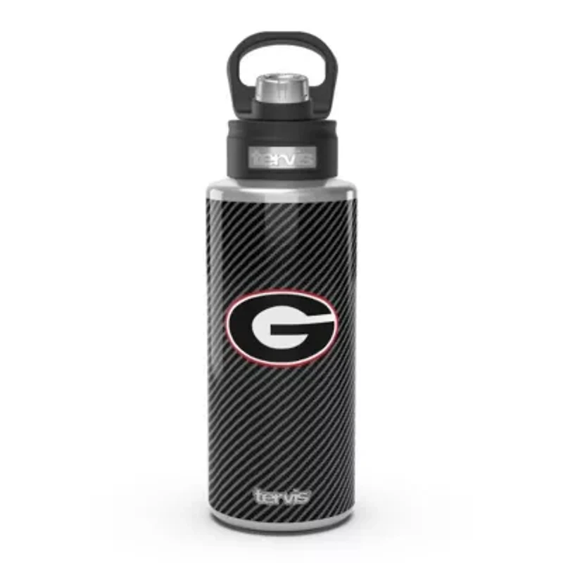 NCAA Georgia Bulldogs 32oz. Carbon Fiber Wide Mouth Water Bottle