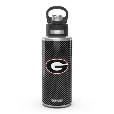 NCAA Georgia Bulldogs 32oz. Carbon Fiber Wide Mouth Water Bottle